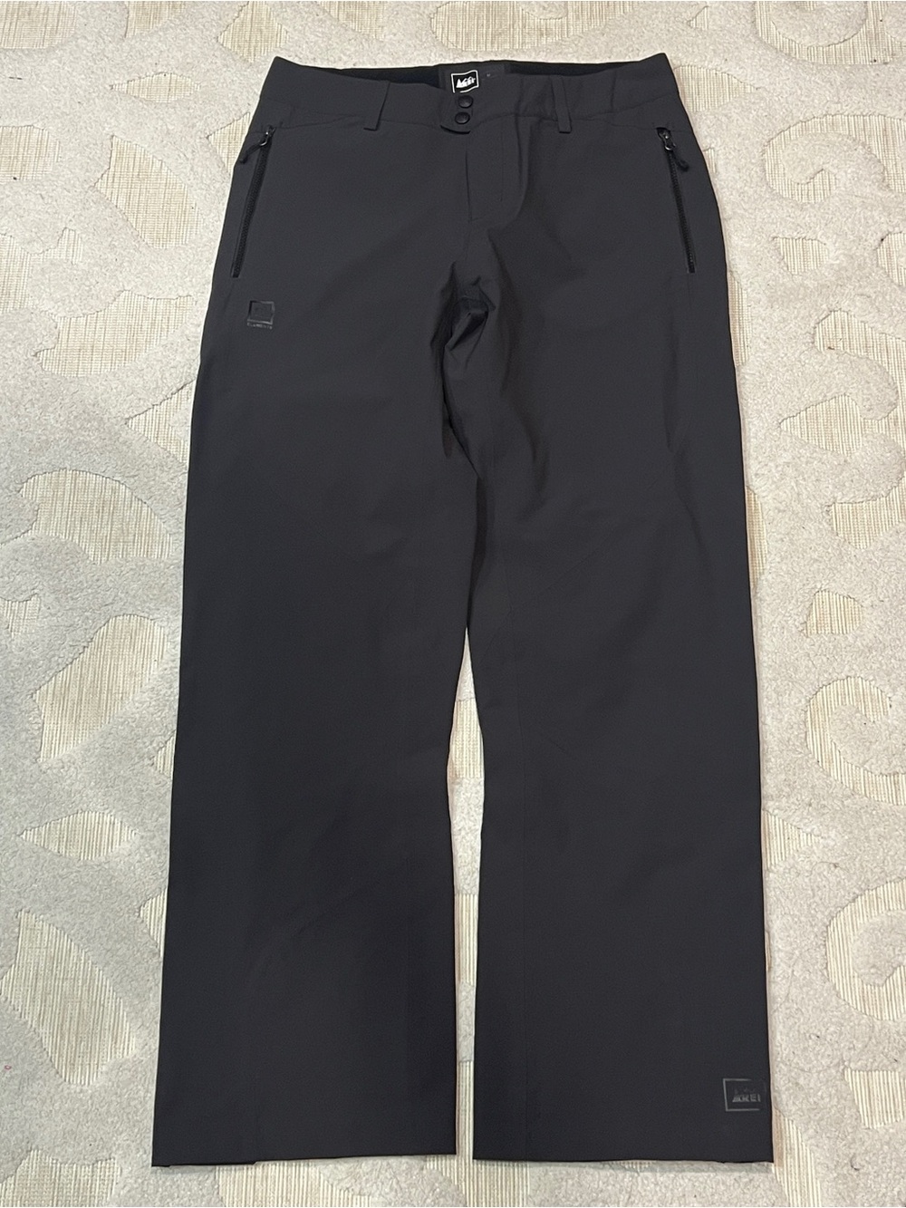 REI Pants Womens M Gray E1 Element Softshell Snow Ski Waterproof Insulated